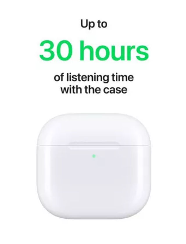 Apple AirPods 4 (ANC) with USB-C Charging Case (4th Generation) Wireless White