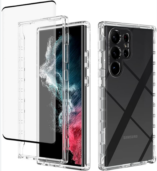 Galaxy S24 S23 S22 Phone Case + Screen Protector