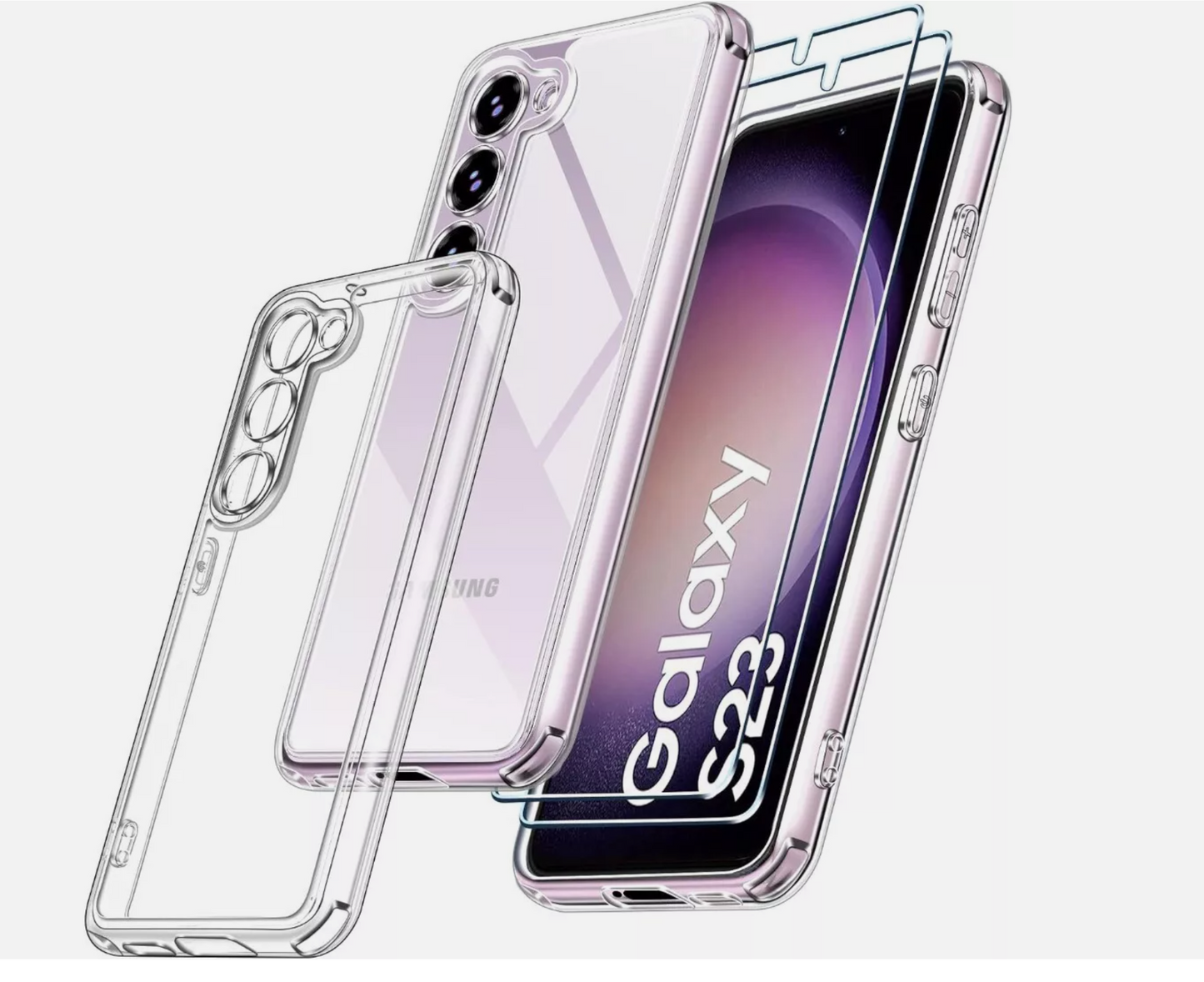 Galaxy S24 S23 S22 Phone Case + Screen Protector