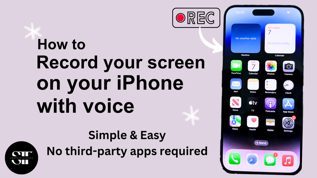 HOW TO: Record Your iPhone Screen with Voice👀 using the Screen Recorder