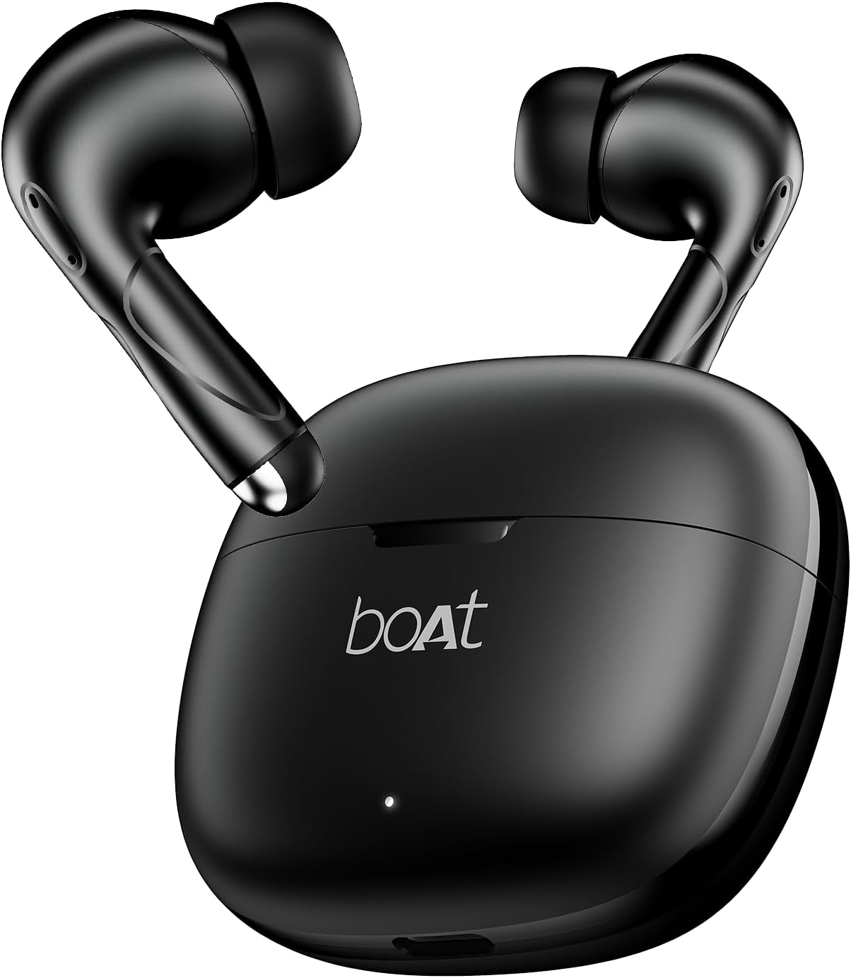 Boat Airdopes Pulse buds, Bluetooth Earbuds, TWS Ear Buds Wireless Earphones with mic (Shadow Black)