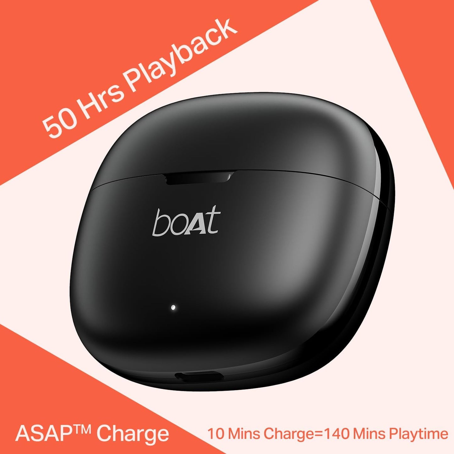 Boat Airdopes Pulse buds, Bluetooth Earbuds, TWS Ear Buds Wireless Earphones with mic (Shadow Black)