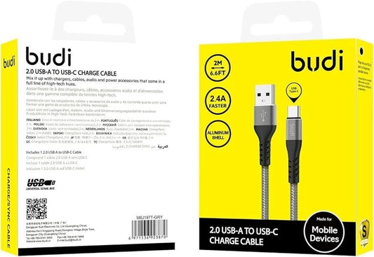 USB-A to C 2.0 Fast Charge / Sync Cable 1 Meter For Samsung & iPhones 15/16
