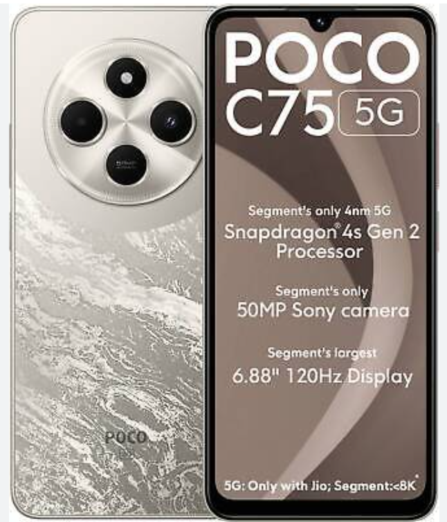 Xiaomi POCO C75 256GB Android Dual SIM Unlocked